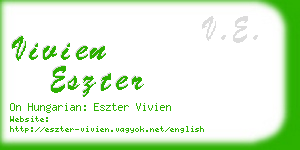vivien eszter business card